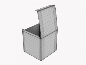 Gift Box Paper 06 Opened 3D मॉडल