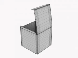 Hediye Kutusu Kağıdı 06 A&ccedil;ıldı 3D Model
