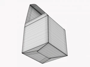 Hediye Kutusu Kağıdı 06 A&ccedil;ıldı 3D Model