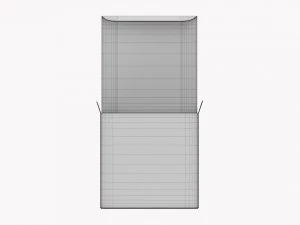 Hediye Kutusu Kağıdı 06 A&ccedil;ıldı 3D Model