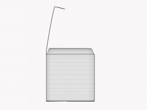 Gift Box Paper 06 Opened 3D मॉडल