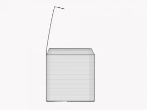 Hediye Kutusu Kağıdı 06 A&ccedil;ıldı 3D Model