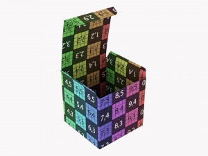 Gift Box Paper 06 Opened 3D मॉडल