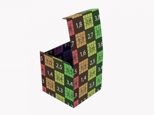 Gift Box Paper 06 Opened 3D मॉडल