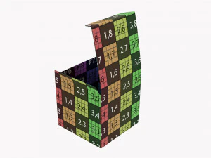 Hediye Kutusu Kağıdı 06 A&ccedil;ıldı 3D Model