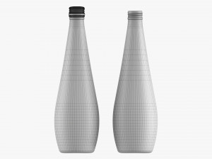 Glass Soda Soft Drink Water Bottle 01 Modelo 3D