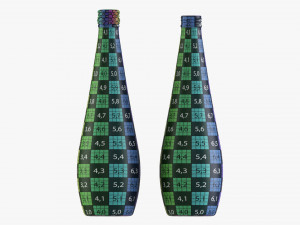 Glass Soda Soft Drink Water Bottle 01 Modelo 3D