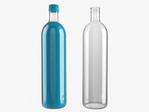 Glass Soda Soft Drink Water Bottle 04 Model 3D