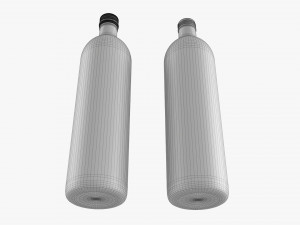 Glass Soda Soft Drink Water Bottle 04 Model 3D