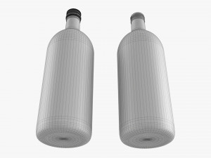 Glass Soda Soft Drink Water Bottle 05 3D-Modell