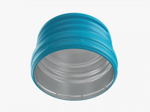 Glass Soda Soft Drink Water Bottle 06 Model 3D