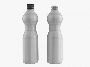Glass Soda Soft Drink Water Bottle 06 Model 3D