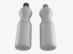 Glass Soda Soft Drink Water Bottle 06 Model 3D