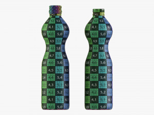 Glass Soda Soft Drink Water Bottle 06 Model 3D