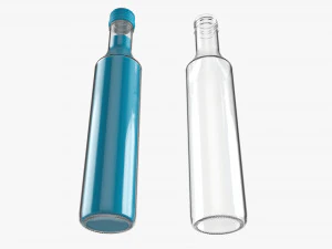 Glass Soda Soft Drink Water Bottle 07 3D Model