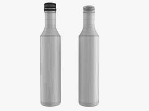 Glass Soda Soft Drink Water Bottle 07 3D Модель