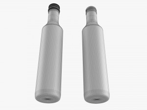 Glass Soda Soft Drink Water Bottle 07 3D Модель
