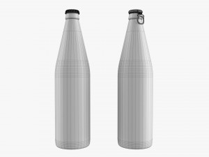 Glass Soda Soft Drink Water Bottle 08 Model 3D