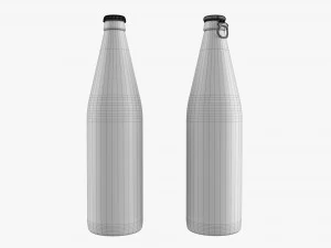 Glass Soda Soft Drink Water Bottle 08 3D Model