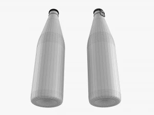 Glass Soda Soft Drink Water Bottle 08 3D Model