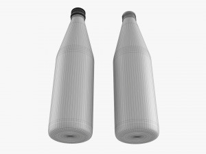 Glass Soda Soft Drink Water Bottle 09 Modelo 3D