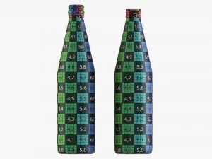 Glass Soda Soft Drink Water Bottle 09 3D Model