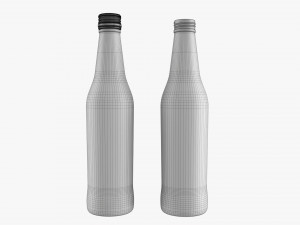 Glass Soda Soft Drink Water Bottle 10 3D Модель