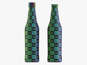 Glass Soda Soft Drink Water Bottle 10 3D Модель