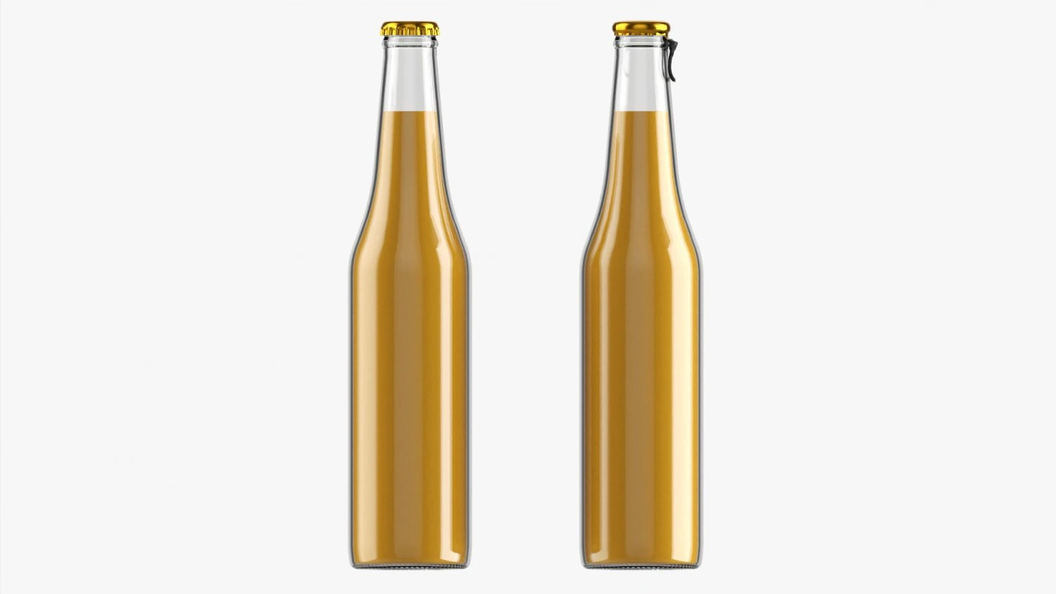 Glass Soda Soft Drink Water Bottle 11 3D Model .c4d .max .obj .3ds .fbx .stl .blend