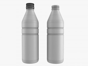 Glass Soda Soft Drink Water Bottle 12 3D Модель