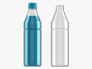 Glass Soda Soft Drink Water Bottle 13 3D Model