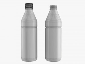 Glass Soda Soft Drink Water Bottle 13 3D 模型