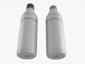Glass Soda Soft Drink Water Bottle 13 3D Model