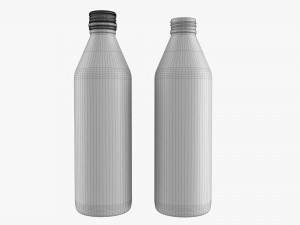 Glass Soda Soft Drink Water Bottle 14 Modelo 3D