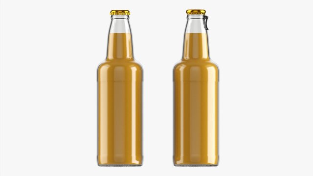 Glass Soda Soft Drink Water Bottle 15 Model 3D .c4d .max .obj .3ds .fbx .stl .blend 