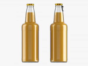 Szklana butelka na wodę gazowaną 15 Model 3D