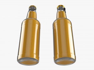 Glass Soda Soft Drink Water Bottle 15 Model 3D