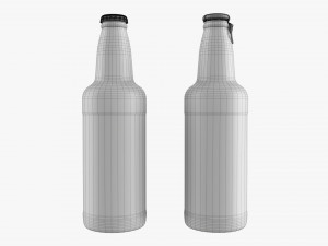 Glass Soda Soft Drink Water Bottle 15 Model 3D