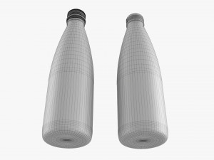 Glass Soda Soft Drink Water Bottle 16 3D-Modell