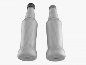 Glass Soda Soft Drink Water Bottle 17 3D मॉडल