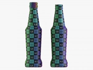 Glass Soda Soft Drink Water Bottle 17 3D मॉडल