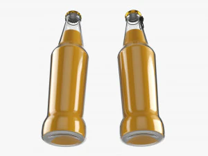 Glass Soda Soft Drink Water Bottle 18 3D Model