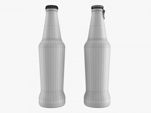 Glass Soda Soft Drink Water Bottle 18 Model 3D