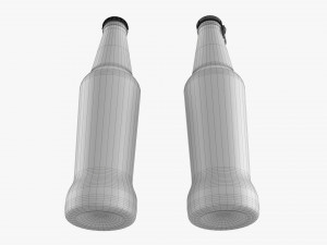 Glass Soda Soft Drink Water Bottle 18 Model 3D