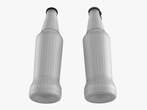 Glass Soda Soft Drink Water Bottle 18 3D Model
