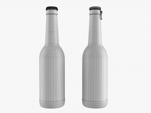 Glass Soda Soft Drink Water Bottle 19 3D 模型