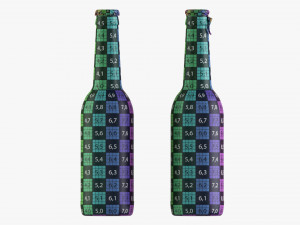 Glass Soda Soft Drink Water Bottle 19 3D 模型