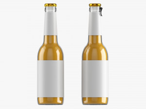Glass Soda Soft Drink Water Bottle 20 Modelo 3D
