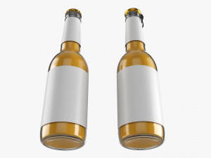 Glass Soda Soft Drink Water Bottle 20 Modelo 3D
