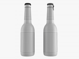 Glass Soda Soft Drink Water Bottle 20 Modelo 3D